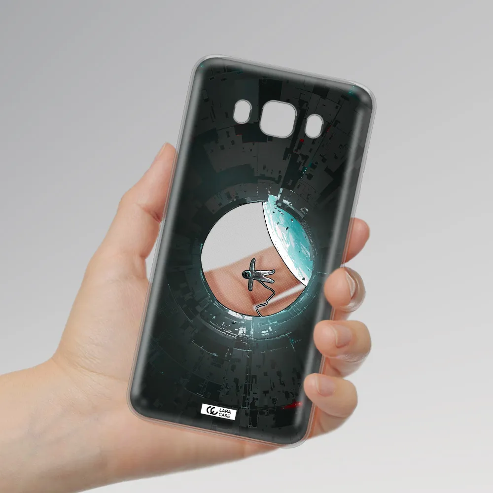a astronaut in a space station Samsung J7 2016 Clear TPU Case