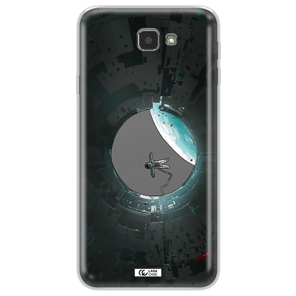 a astronaut in a space station Samsung J7 Prim Clear TPU Case
