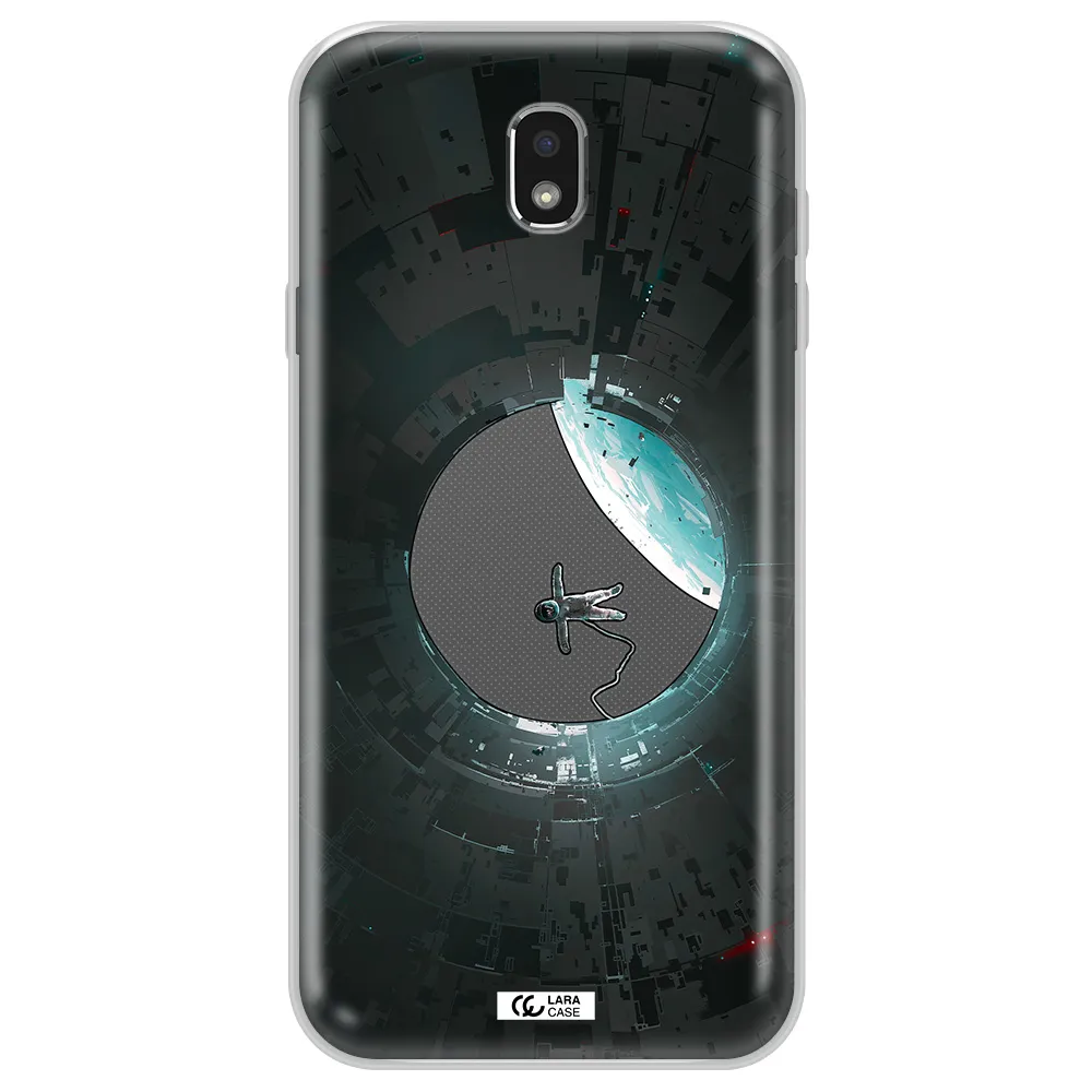 a astronaut in a space station Samsung J7 Pro Clear TPU Case