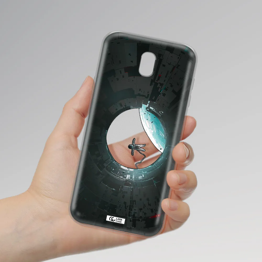 a astronaut in a space station Samsung J7 Pro Clear TPU Case