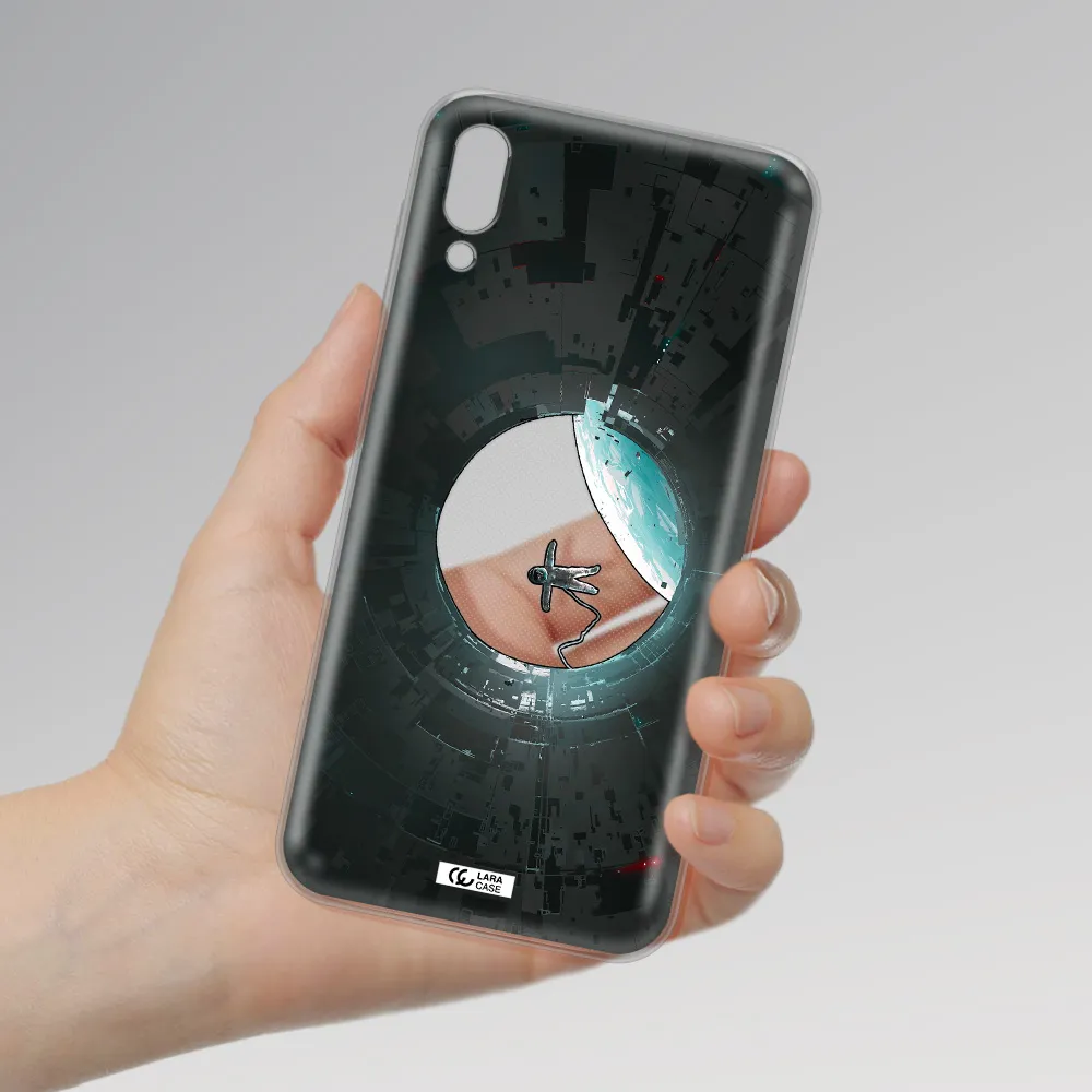 a astronaut in a space station Samsung M10 Clear TPU Case