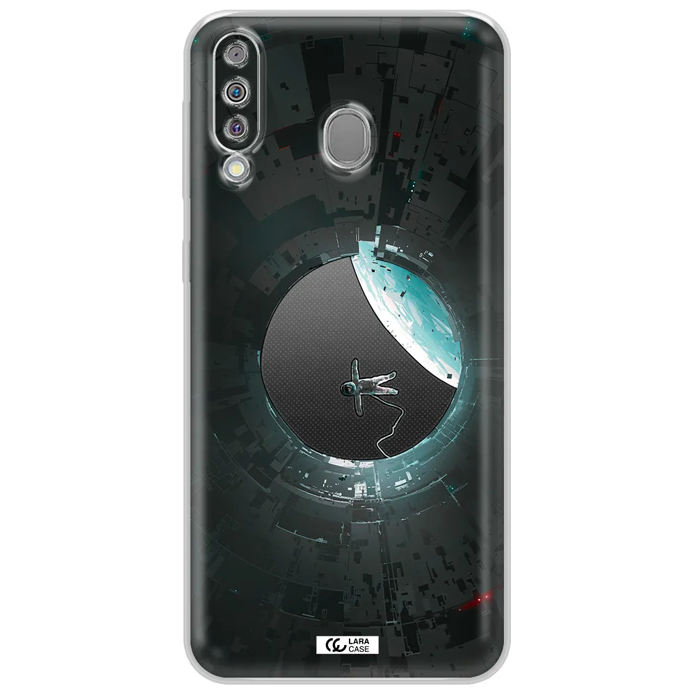 a astronaut in a space station Samsung M30 Clear TPU Case