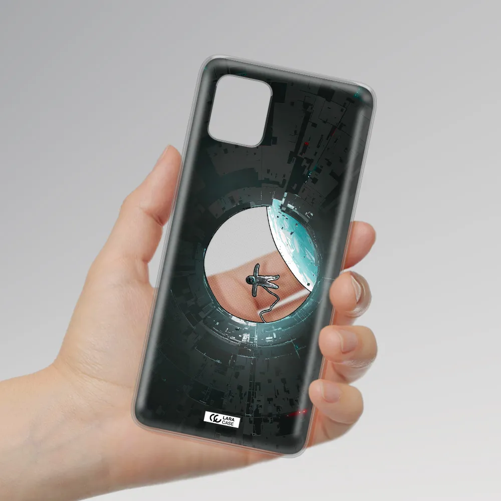 a astronaut in a space station Samsung Note 10 Lite Clear TPU Case