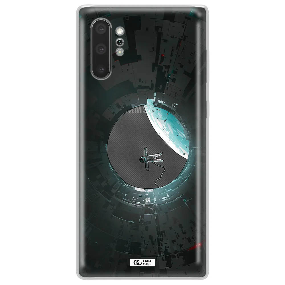 a astronaut in a space station Samsung Note 10 Plus Clear TPU Case