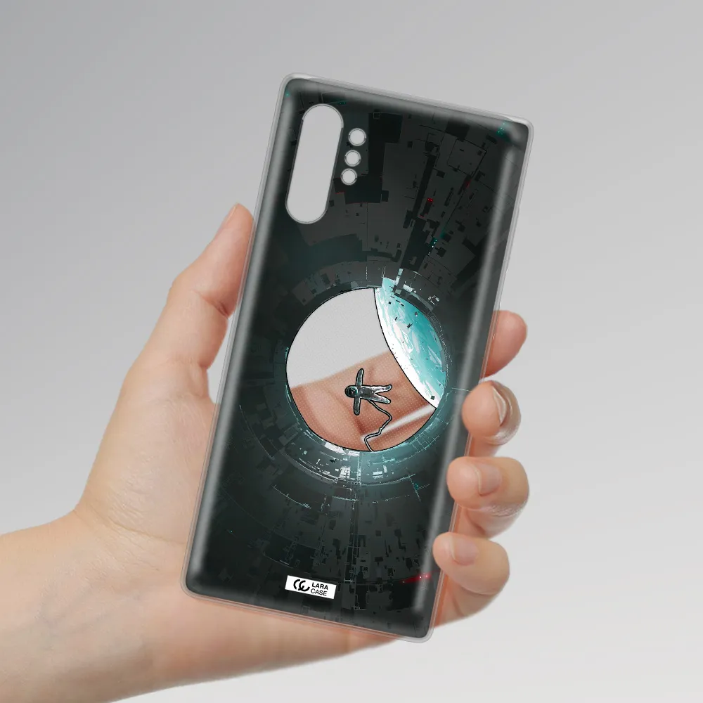 a astronaut in a space station Samsung Note 10 Plus Clear TPU Case