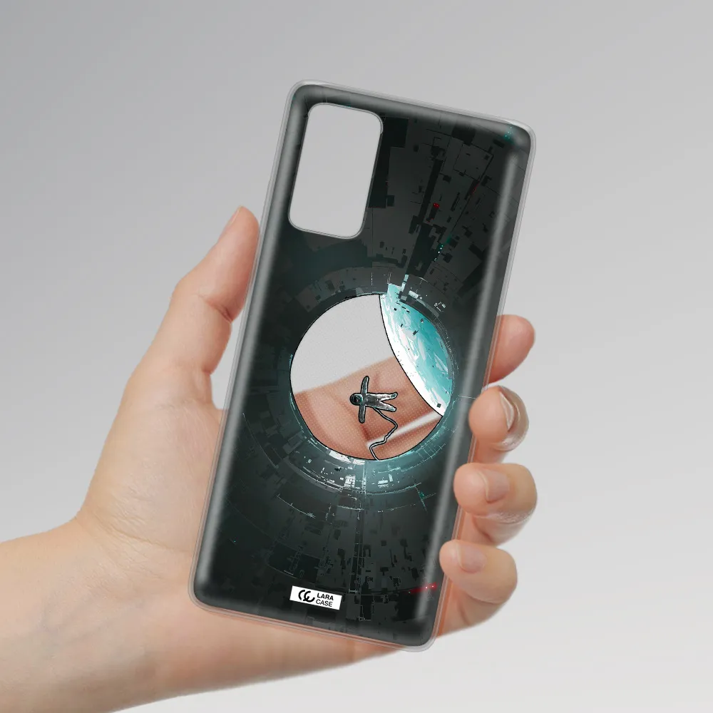 a astronaut in a space station Samsung Note 20 Clear TPU Case