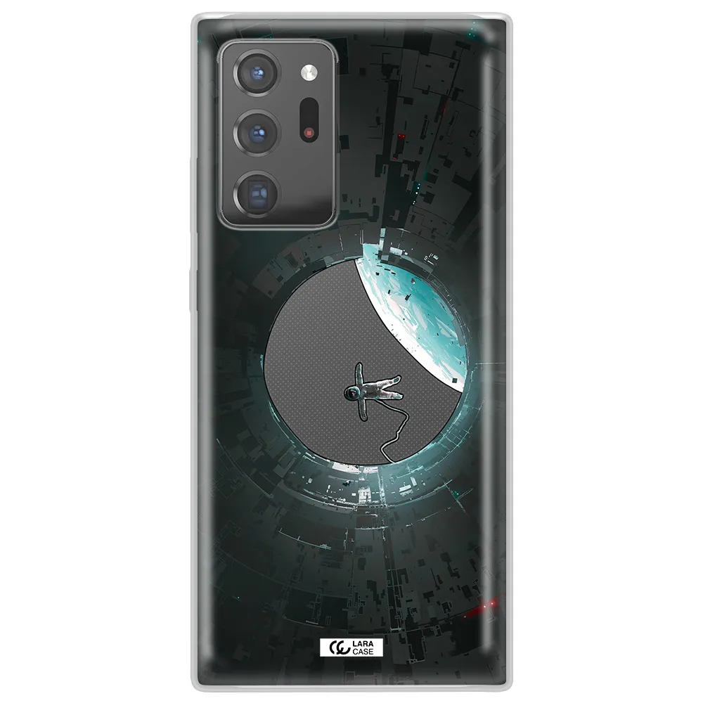 a astronaut in a space station Samsung Note 20 Ultra Clear TPU Case
