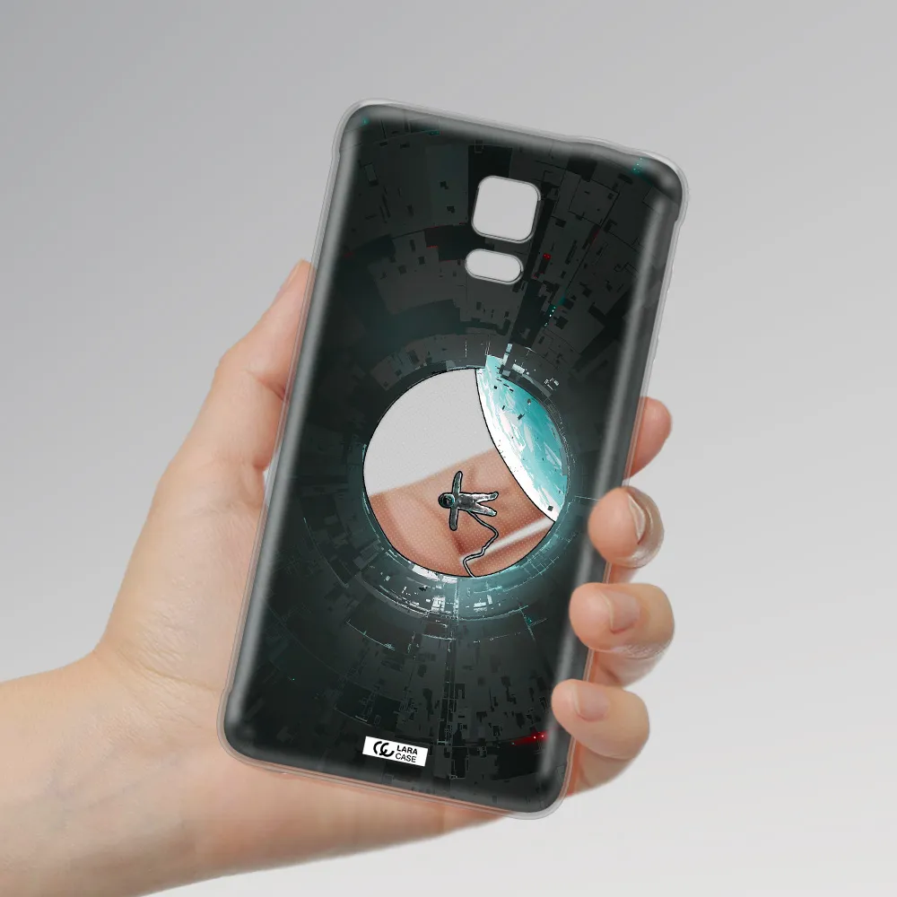 a astronaut in a space station Samsung Note 4 Clear TPU Case