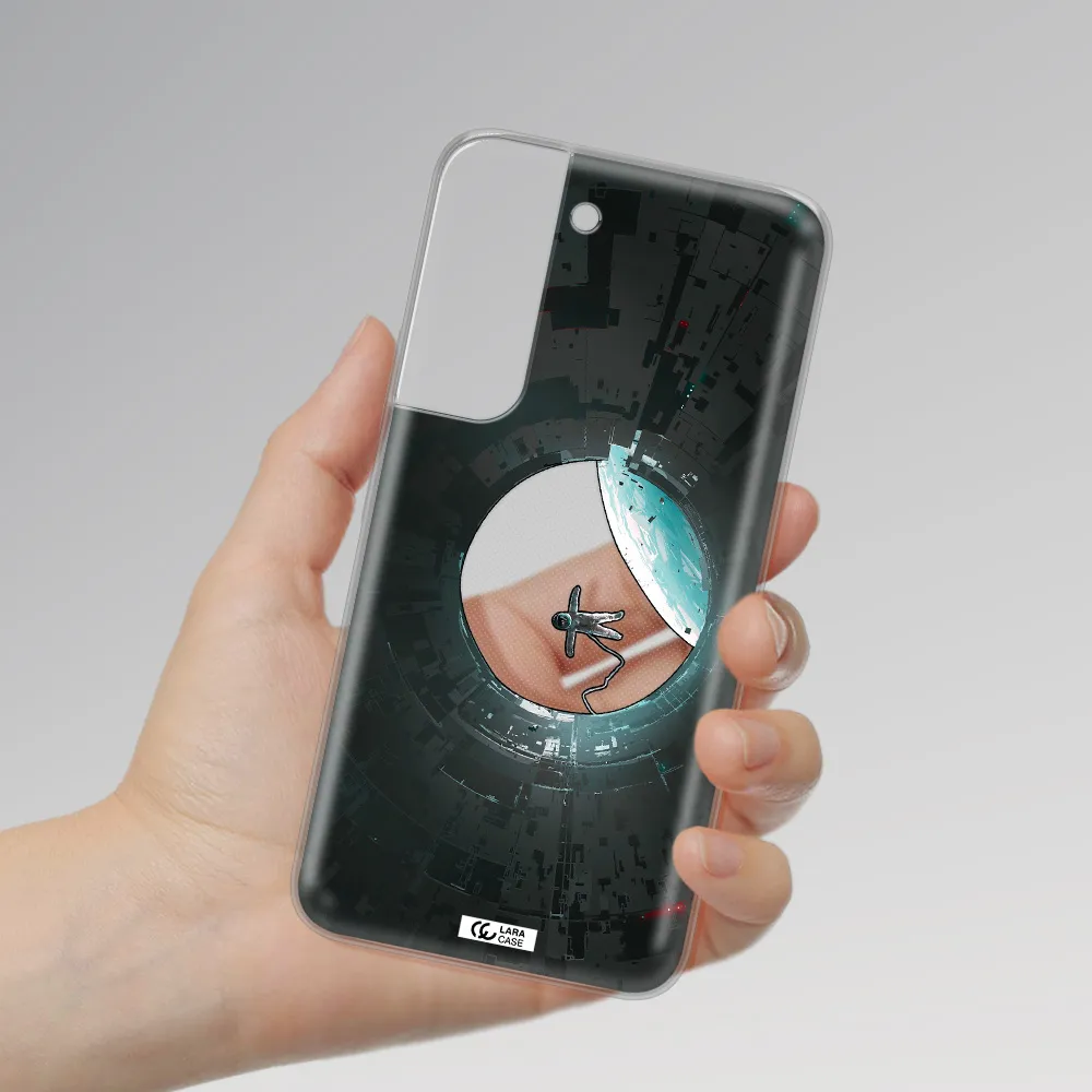 a astronaut in a space station Samsung S 22 Plus Clear TPU Case