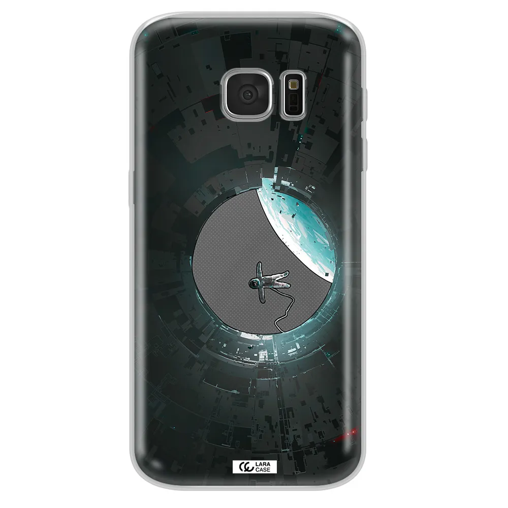 a astronaut in a space station Samsung S 7 Clear TPU Case