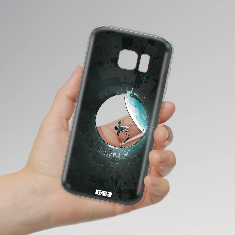 a astronaut in a space station Samsung S 7 Clear TPU Case