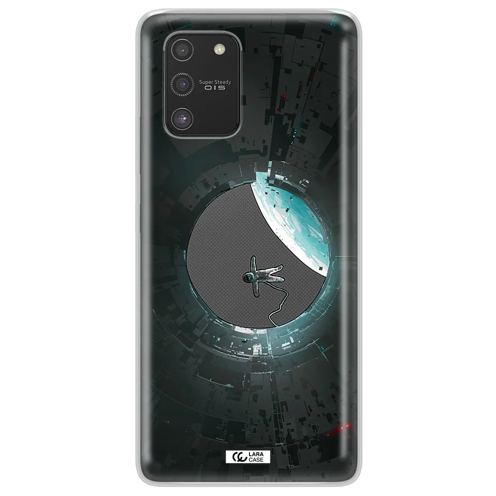 a astronaut in a space station Samsung S10 Lite Clear TPU Case