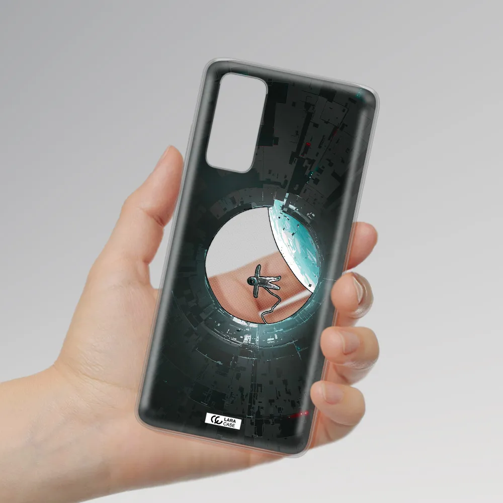 a astronaut in a space station Samsung S20 Fe Clear TPU Case