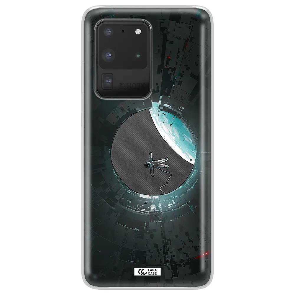 a astronaut in a space station Samsung S20 Ultra Clear TPU Case