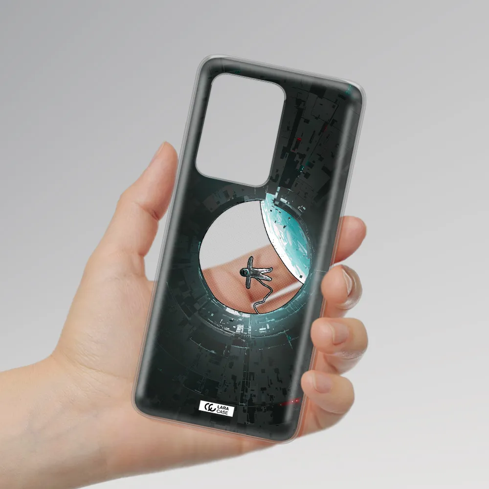 a astronaut in a space station Samsung S20 Ultra Clear TPU Case