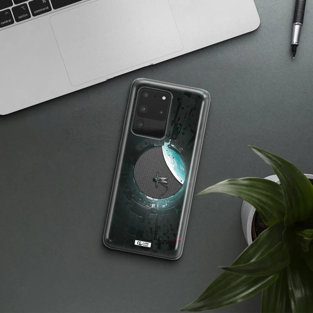 a astronaut in a space station Samsung S20 Ultra Clear TPU Case