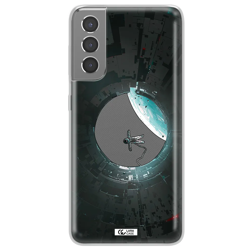 a astronaut in a space station Samsung S21 Plus Clear TPU Case
