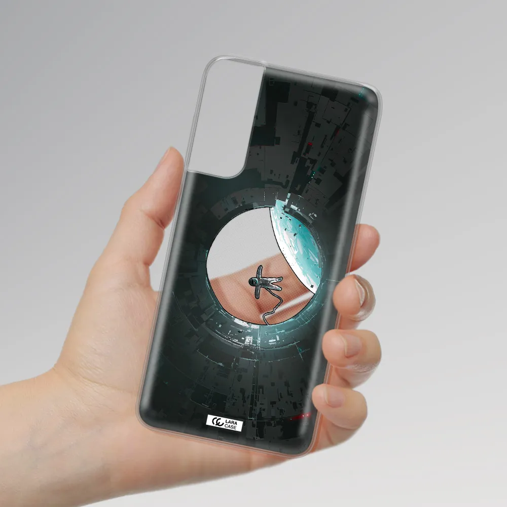 a astronaut in a space station Samsung S21 Plus Clear TPU Case