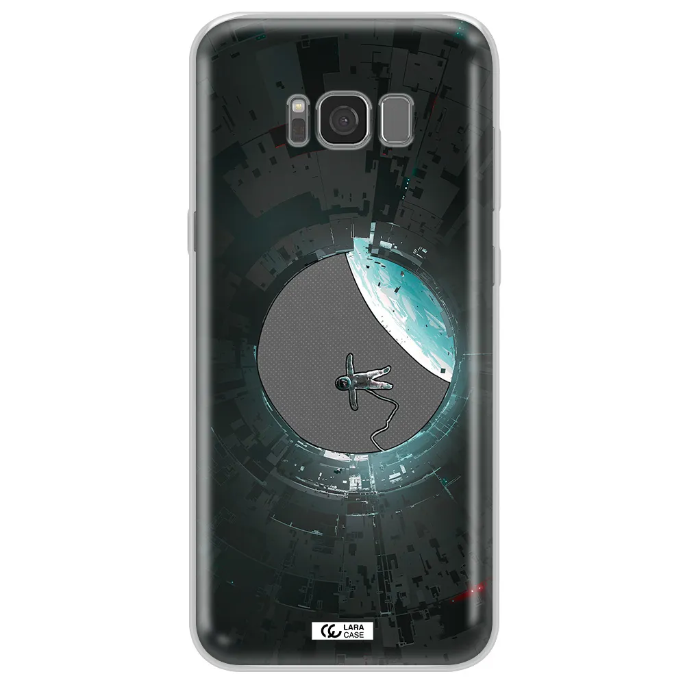a astronaut in a space station Samsung S8 Clear TPU Case