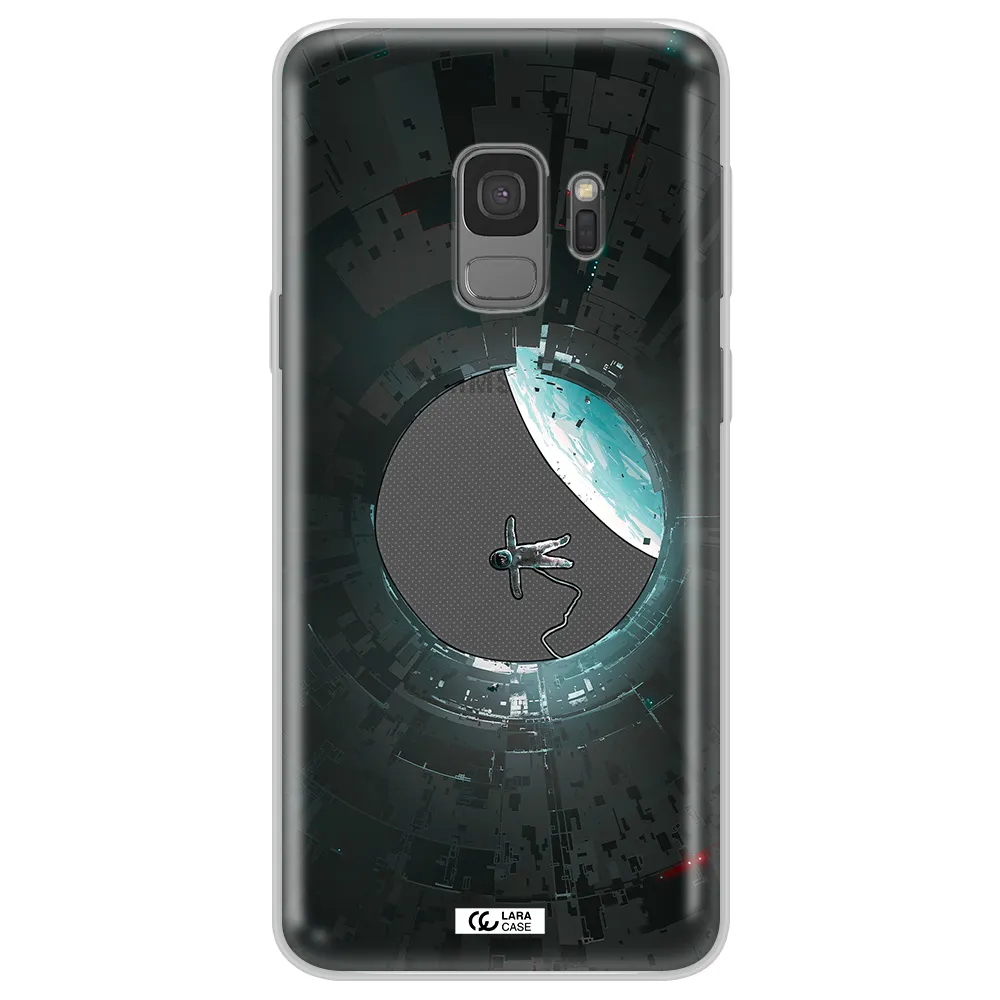 a astronaut in a space station Samsung S9 Clear TPU Case