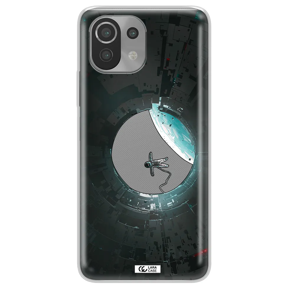a astronaut in a space station Xiaomi Mi 11 Lite Clear TPU Case