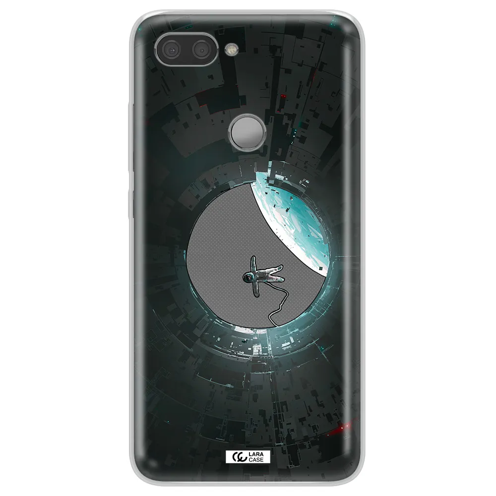 a astronaut in a space station Xiaomi Mi 8 Lite Clear TPU Case