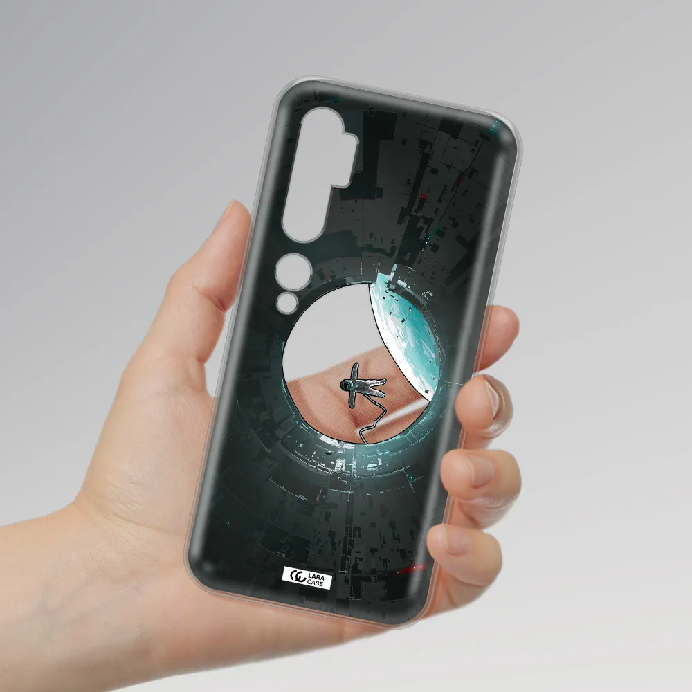 a astronaut in a space station Xiaomi Mi Note 10 Clear TPU Case