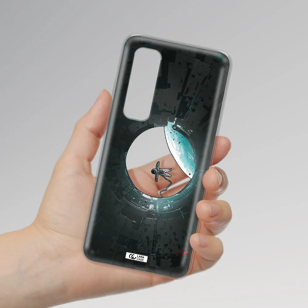 a astronaut in a space station Xiaomi Mi Note 10 Lite Clear TPU Case