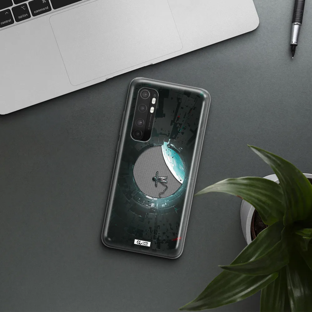 a astronaut in a space station Xiaomi Mi Note 10 Lite Clear TPU Case