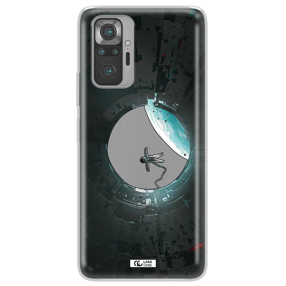 a astronaut in a space station Xiaomi Note 10 Pro Clear TPU Case