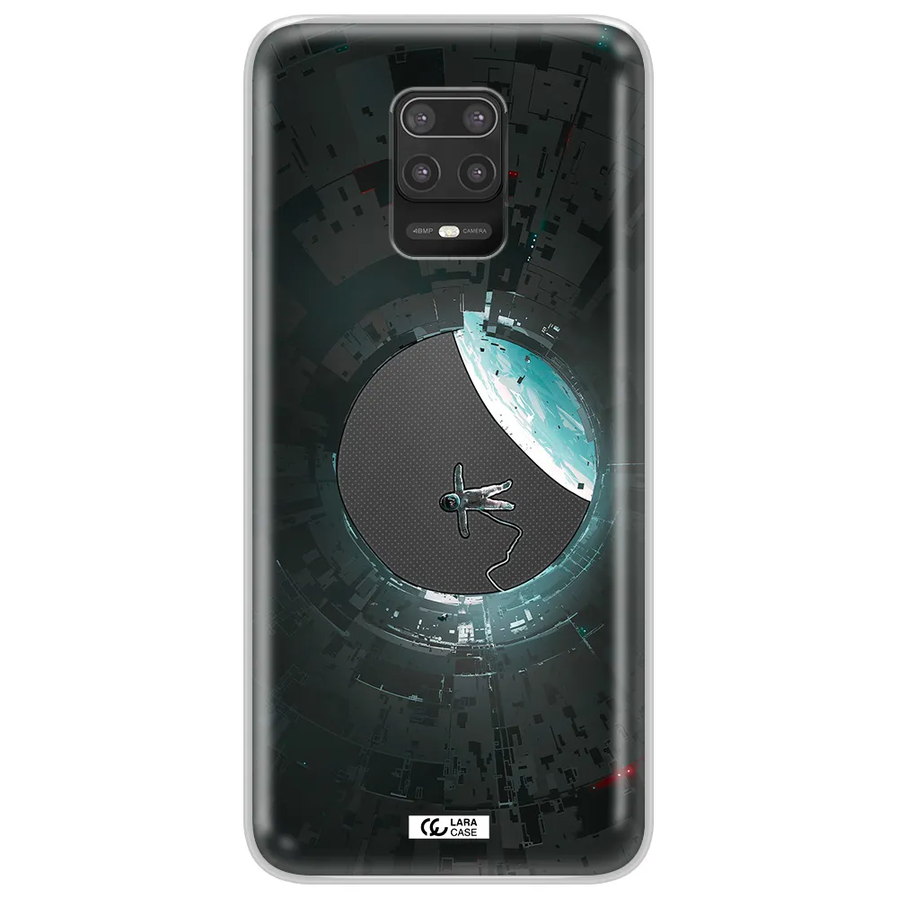 a astronaut in a space station Xiaomi Note 9S Clear TPU Case