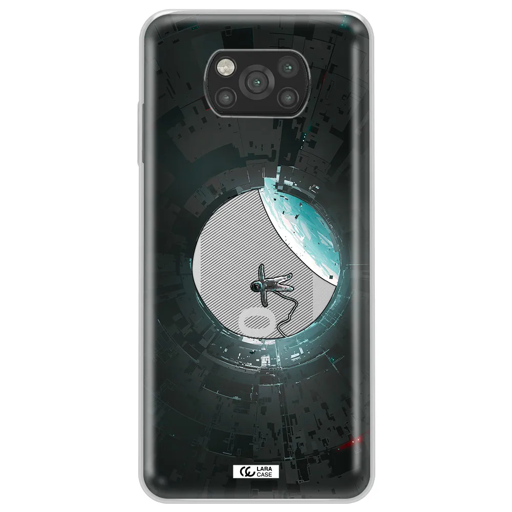 a astronaut in a space station Xiaomi Poco X3 Clear TPU Case