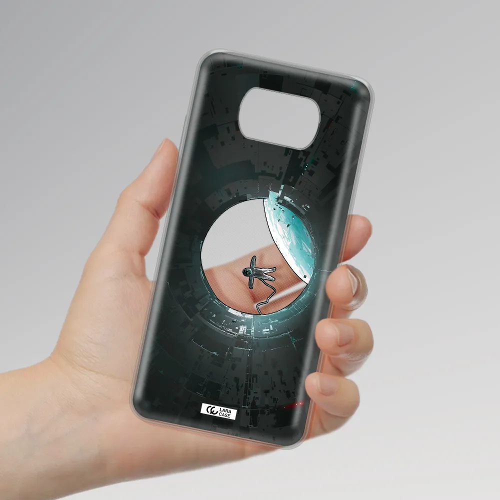 a astronaut in a space station Xiaomi Poco X3 Clear TPU Case