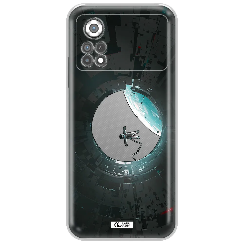 a astronaut in a space station Xiaomi Poco X4 Pro Clear TPU Case