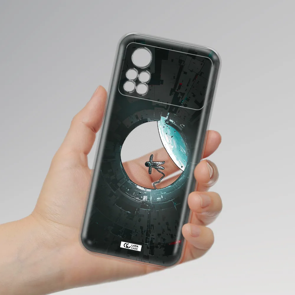 a astronaut in a space station Xiaomi Poco X4 Pro Clear TPU Case