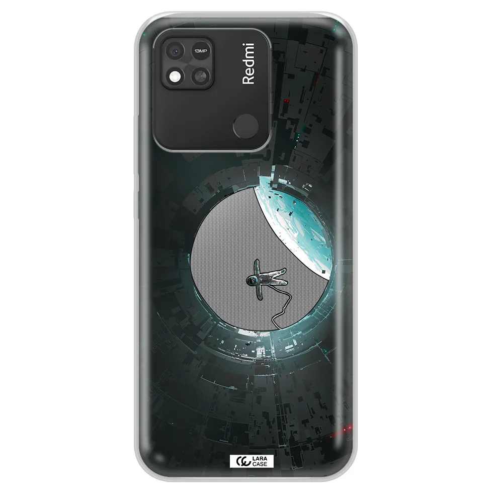 a astronaut in a space station Xiaomi Redmi 10A Clear TPU Case