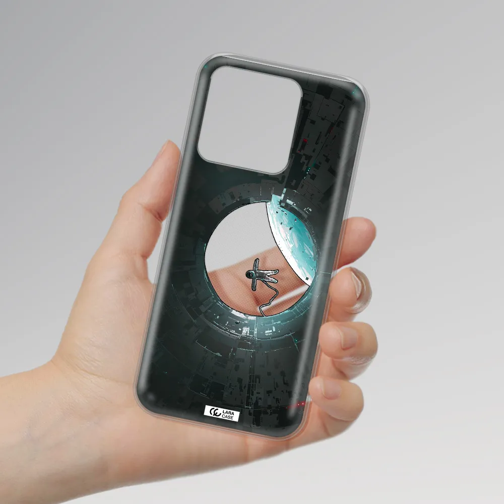 a astronaut in a space station Xiaomi Redmi 10A Clear TPU Case