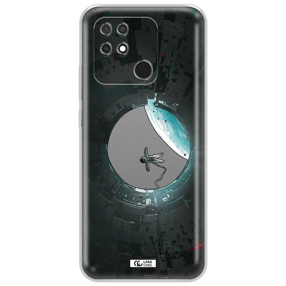 a astronaut in a space station Xiaomi Redmi 10C Clear TPU Case