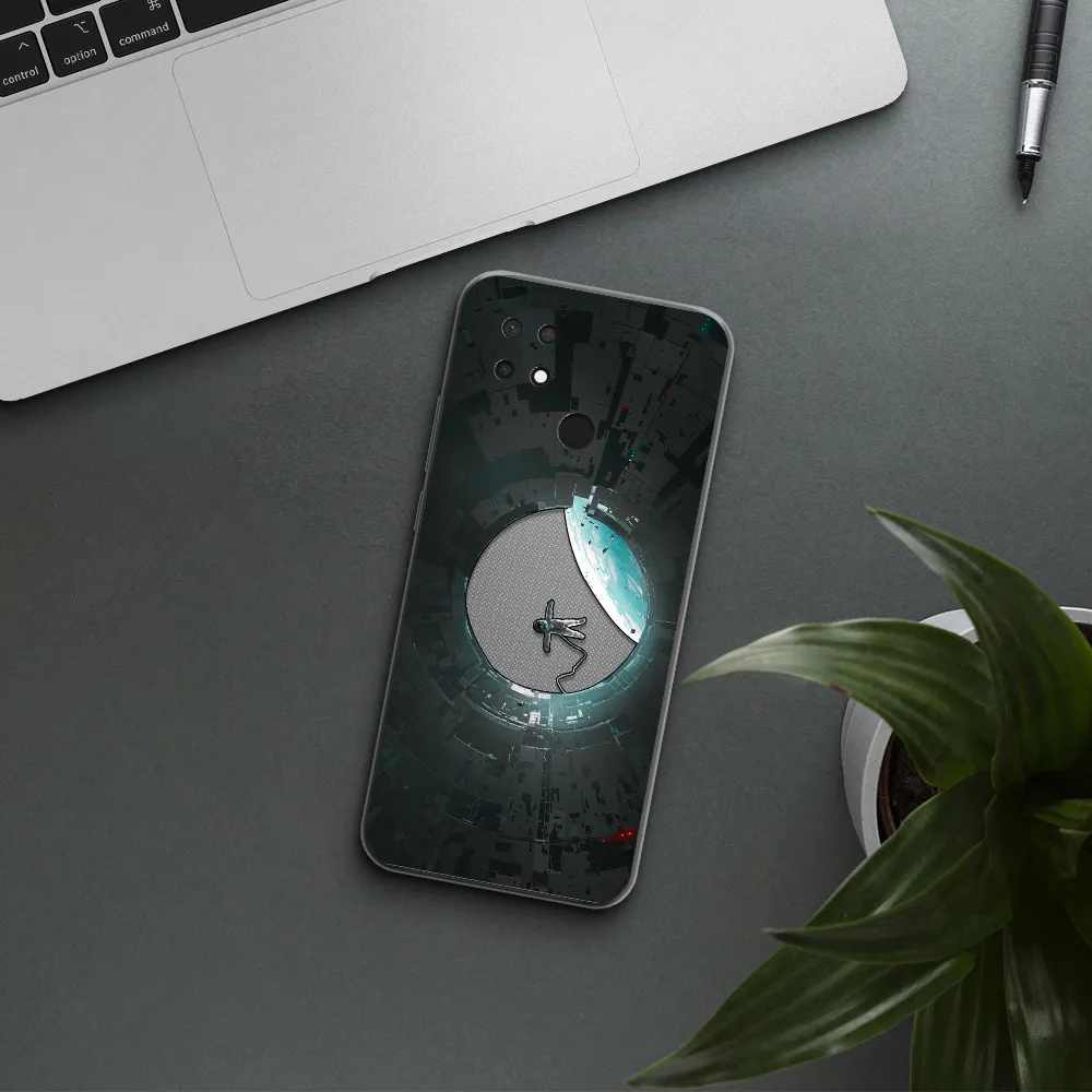 a astronaut in a space station Xiaomi Redmi 10C Clear TPU Case