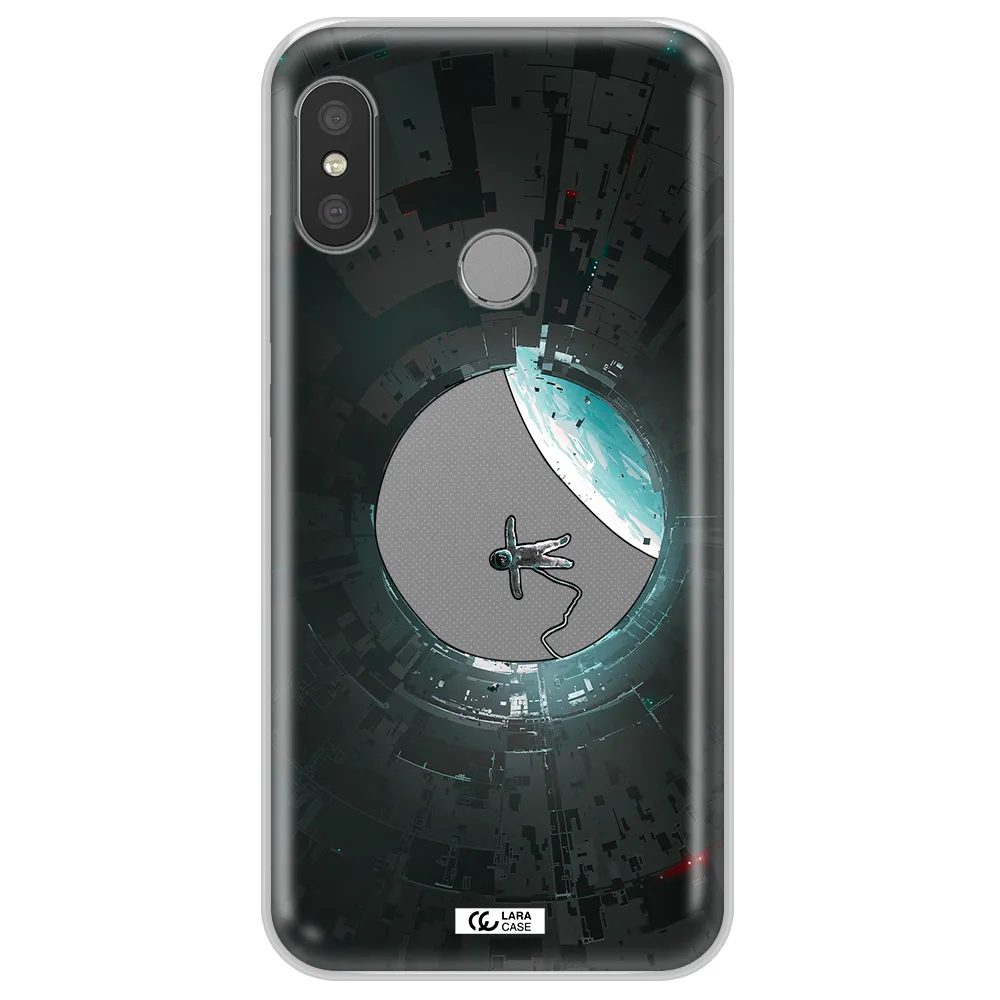 a astronaut in a space station Xiaomi Redmi 6 Pro Clear TPU Case