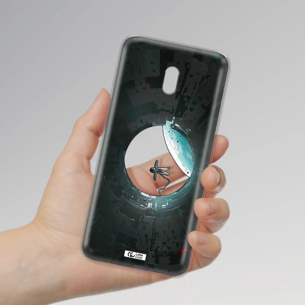 a astronaut in a space station Xiaomi Redmi 8A Clear TPU Case
