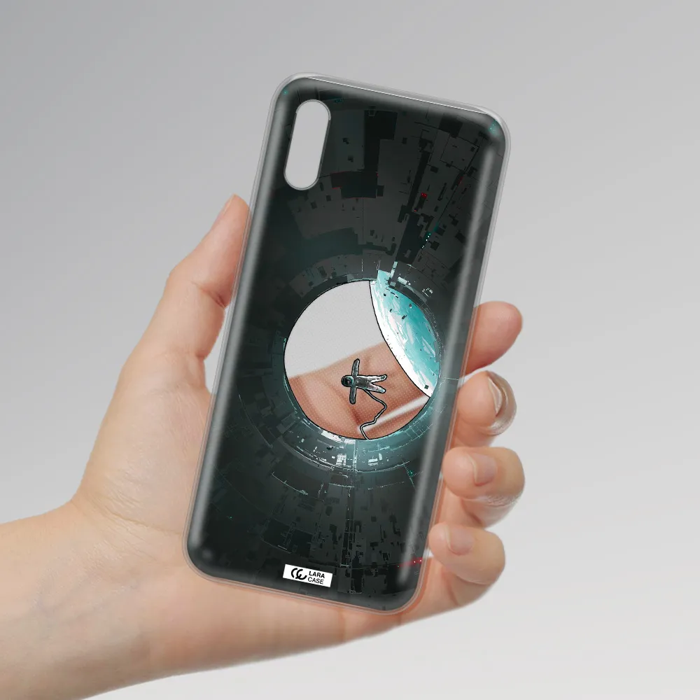 a astronaut in a space station Xiaomi Redmi 9A Clear TPU Case