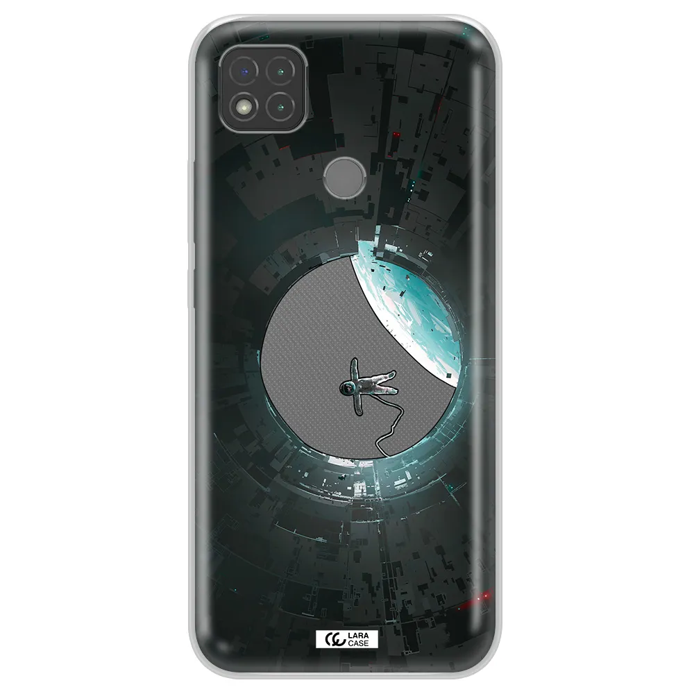 a astronaut in a space station Xiaomi Redmi 9C Clear TPU Case