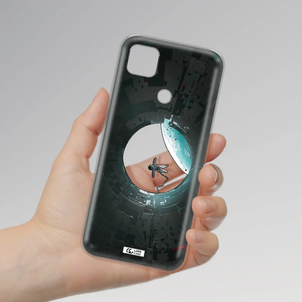 a astronaut in a space station Xiaomi Redmi 9C Clear TPU Case