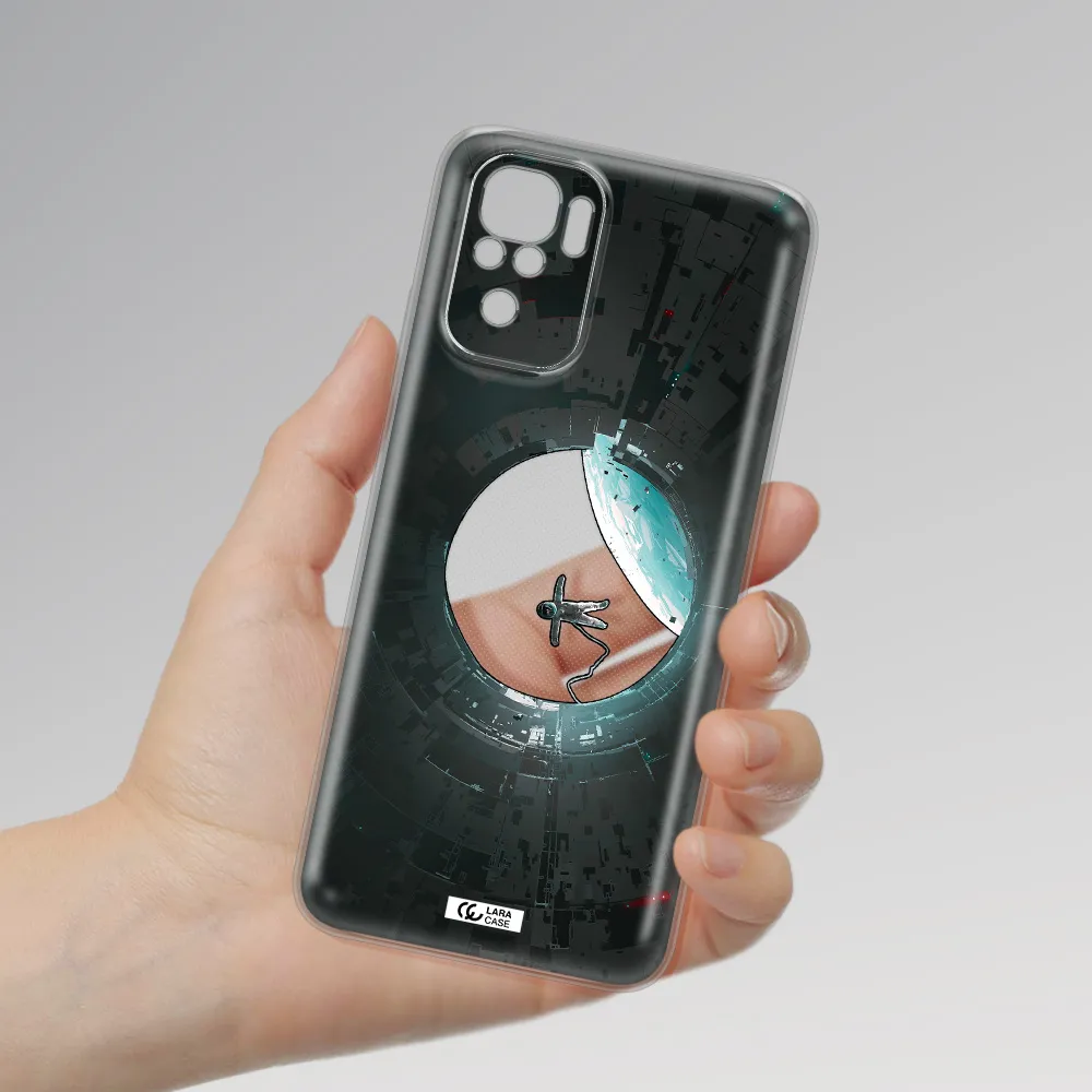 A Astronaut In A Space Station Xiaomi Redmi Note 10S Clear Tpu Case
