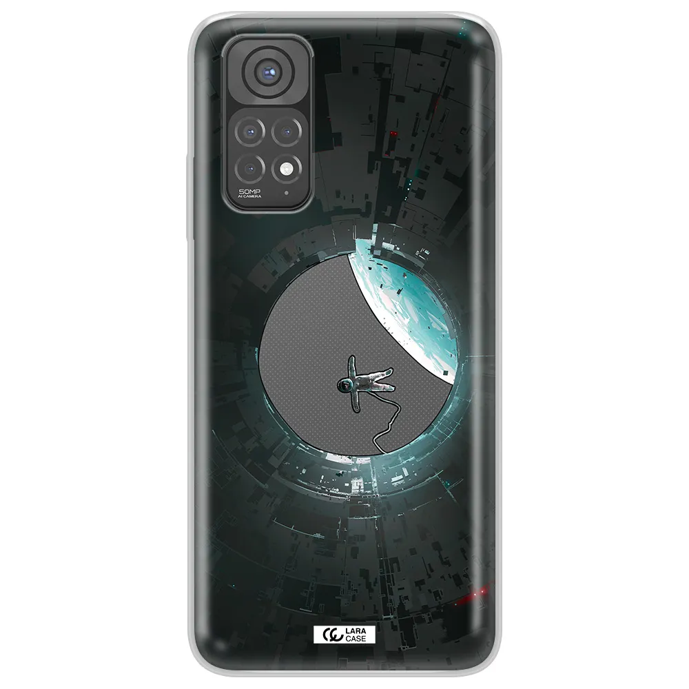 a astronaut in a space station Xiaomi Redmi Note 11 Clear TPU Case