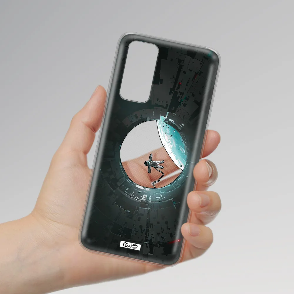 a astronaut in a space station Xiaomi Redmi Note 11 Clear TPU Case