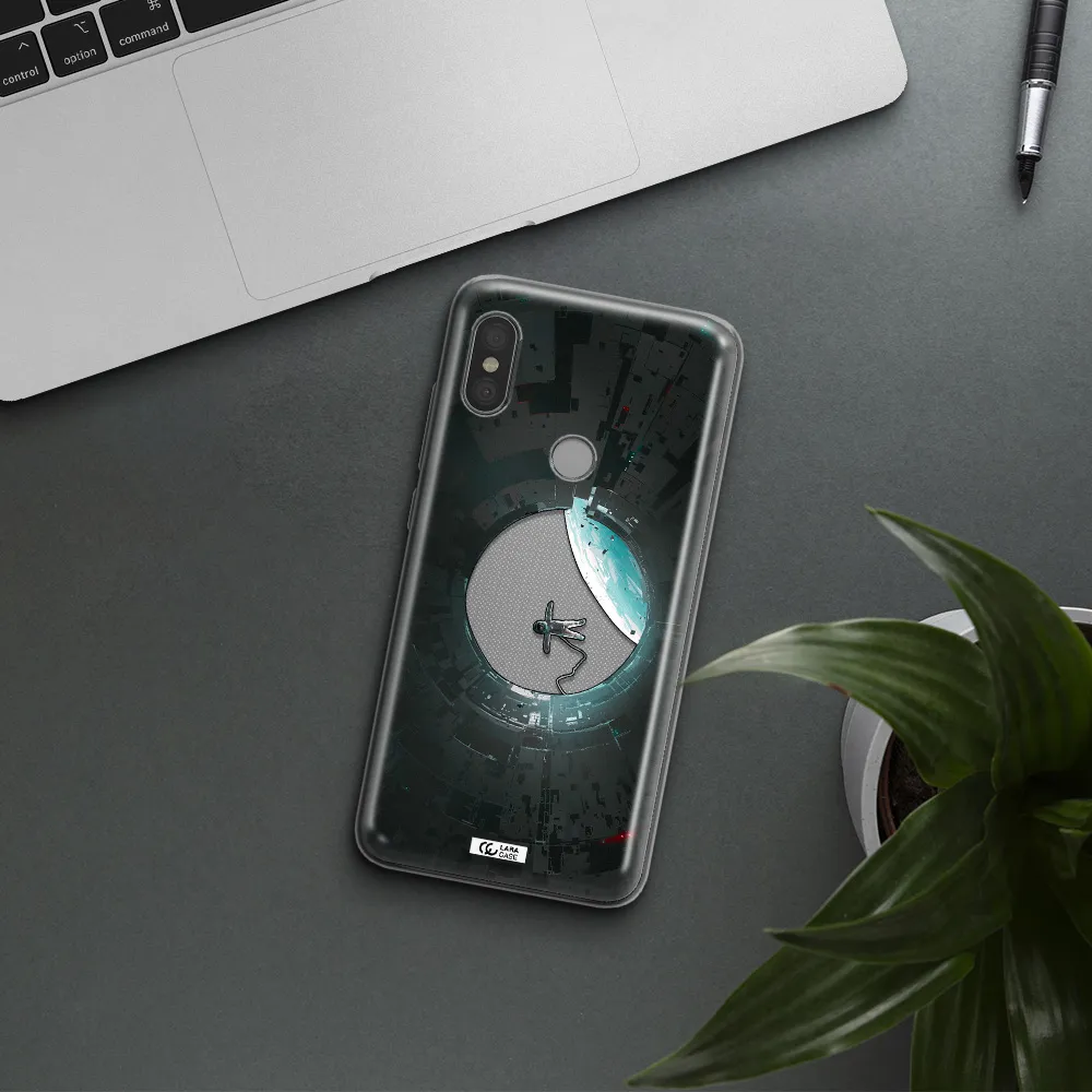 a astronaut in a space station Xiaomi Redmi Note 6 Pro Clear TPU Case