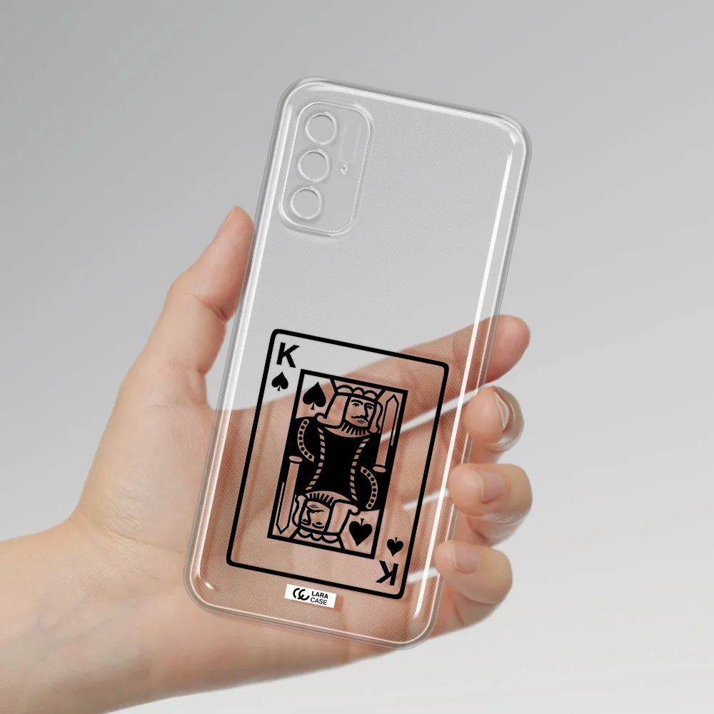 A Black And White Card With A Man In A Crown Xiaomi Poco M3 Pro Clear Tpu Case