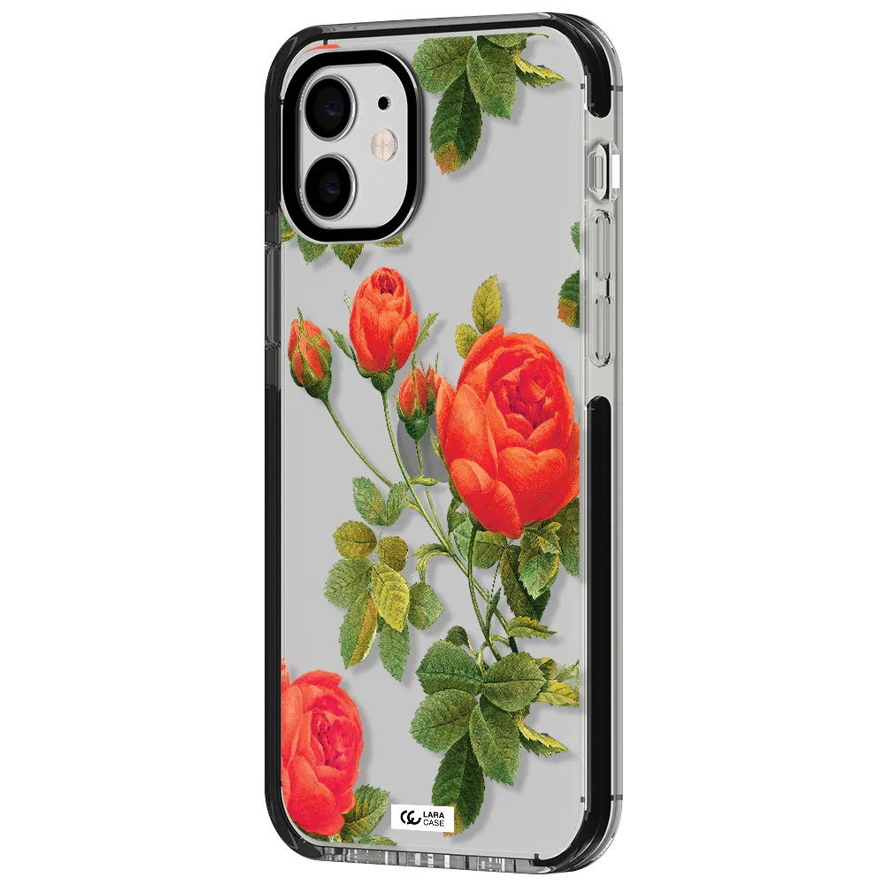 a close-up of a flower Apple iPhone 11 impact black border Case